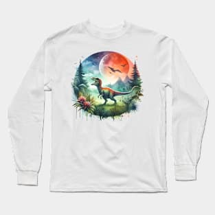 Dinosaur in nature Long Sleeve T-Shirt